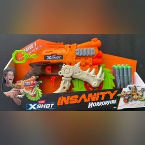 X-Shot Insanity Horrorfire Blaster - Orange and Green